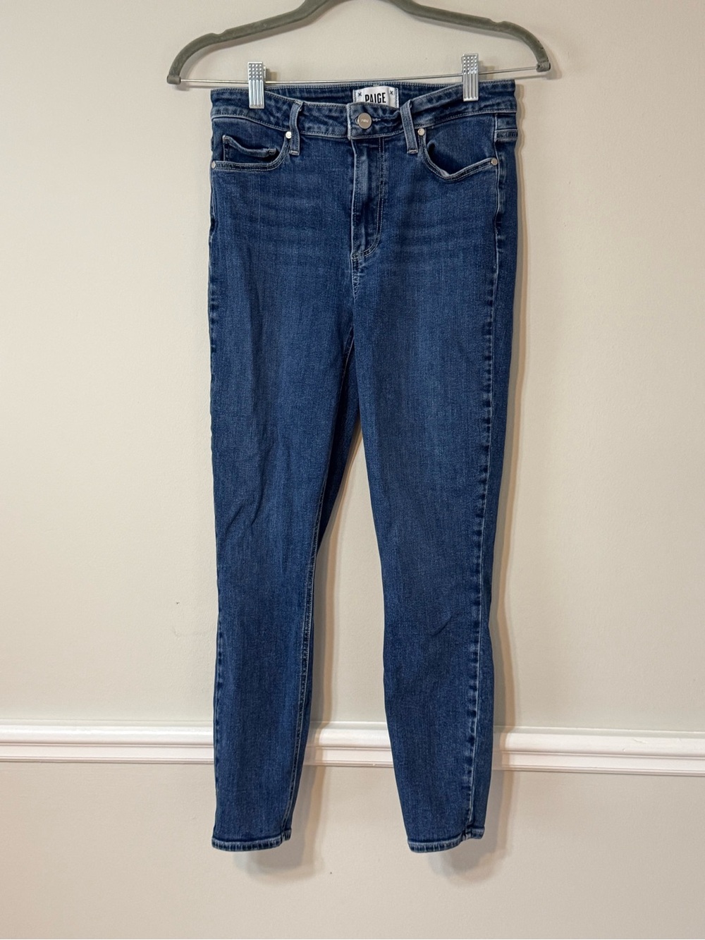Paige Hoxton Crop high rise skinny jeans size 28